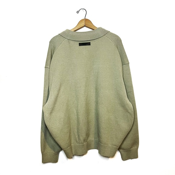 Fear of God | Essentials Green Knit Sweater - Picture 5 of 8